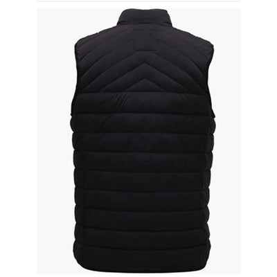 Men's Winter Lightweight Puffer Vest Outdoor Casual Thicken Stand Collar Padded Vest