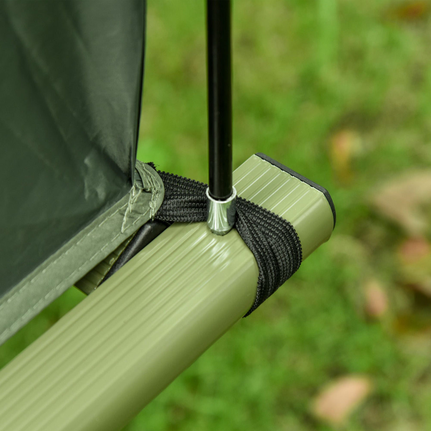 Outsunny 1 Person Folding Camping Cot, Portable Outdoor with Carry Bag, 2-in-1 Elevated Camping Bed Tent Single