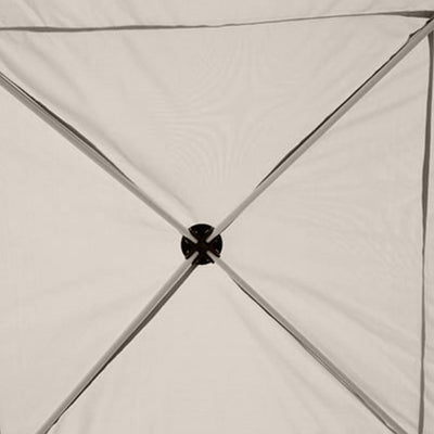 Outsunny 10x10 Pop Up Canopy Tent, Mesh Sidewalls, Adjustable Height, Carry Bag Included - Garden Patio Shade, Easy Setup