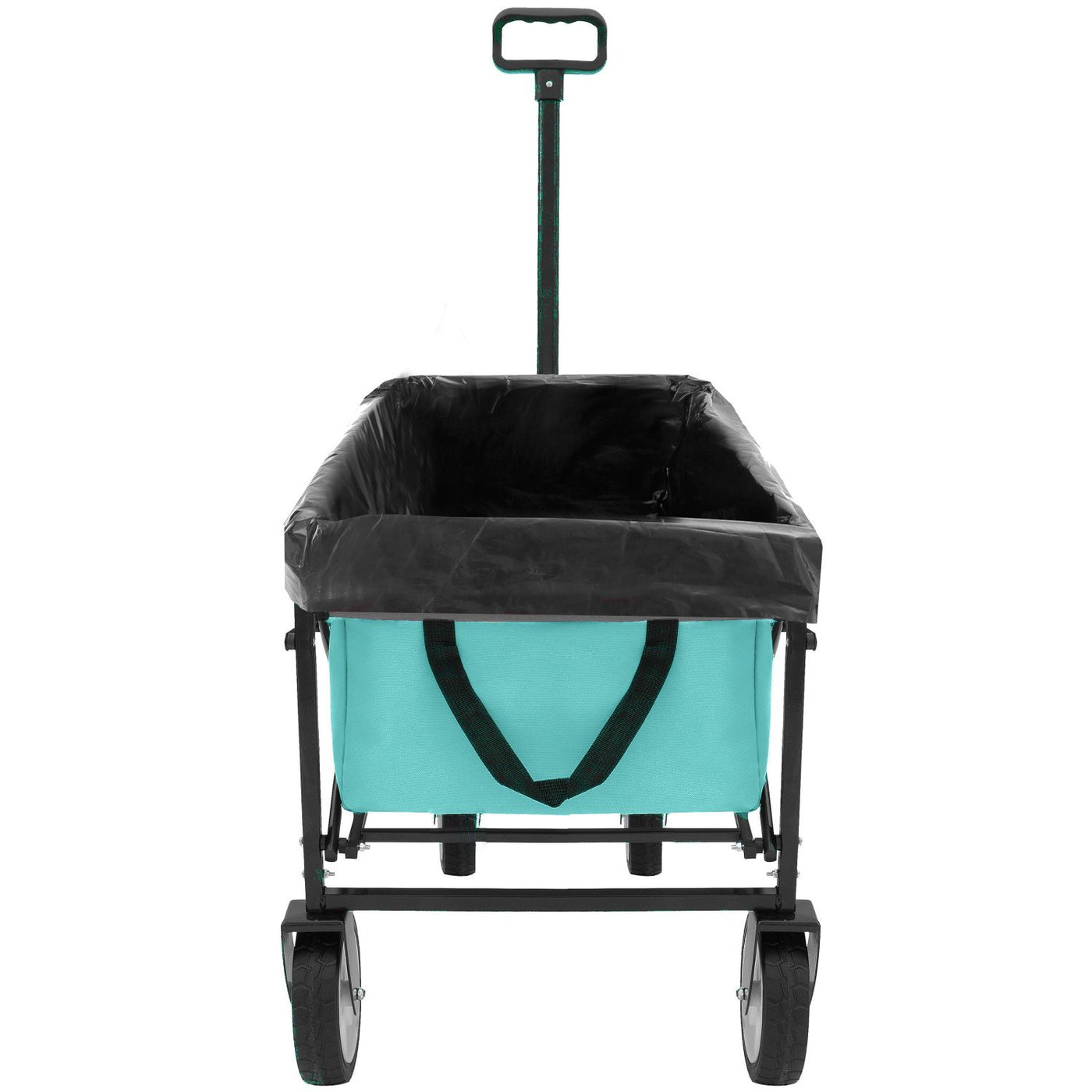 Minimeetall Multi-use Bag,Collapsible Foldable Wagon Cart Beach Wagon Heavy Duty Utility Cart Utility Wagon Grocery Cart for for Camping 3pcs plastic Liner bag /Cover , green