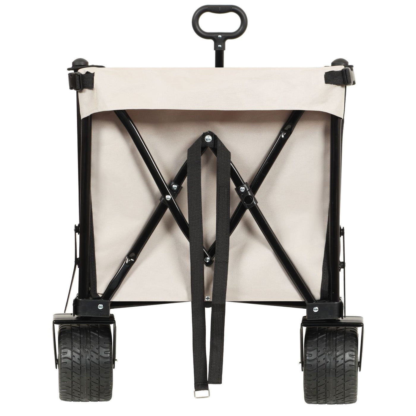 Foldable Wagon with Extended Tailgate, Extra Long Extender Wagon Cart,Beach Wagon Cart Heavy Duty 480LBS with Large All-Terrain Beach Wheels, khaki- Gray