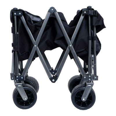Collapsible Folding Wagon 300L,49" Extra Long Collapsible Wagon with Tailgate, All-Terrain 7"x 4" Big Wheels,Beach Wagon Cart Heavy Duty 400LBS Foldable Foldable Beach Wagon for Garden Sports Camping