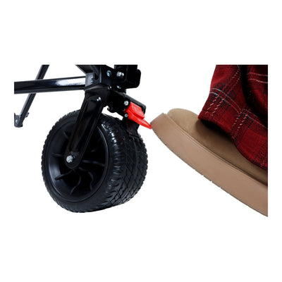 Foldable Wagon with Extended Tailgate, Extra Long Extender Wagon Cart,Beach Wagon Cart Heavy Duty 400LBS with Large All-Terrain Beach Wheels