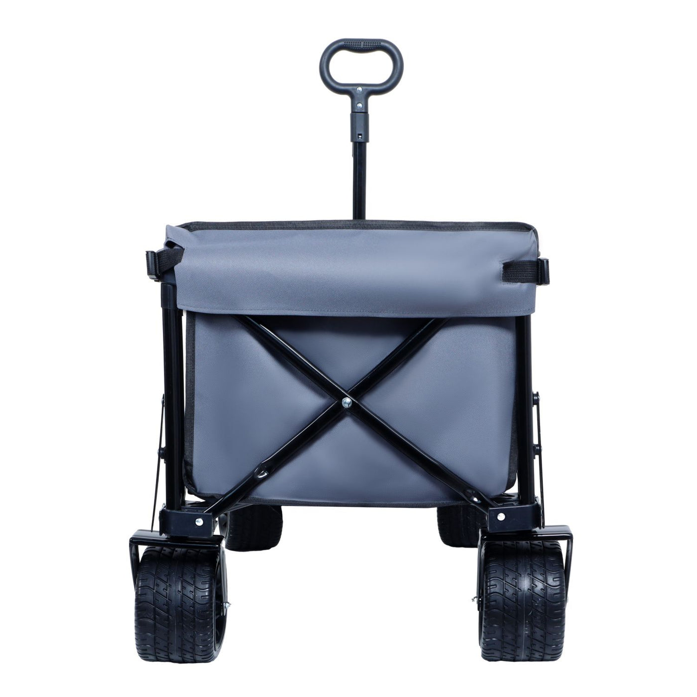 Foldable Wagon with Extended Tailgate, Extra Long Extender Wagon Cart,Beach Wagon Cart Heavy Duty 400LBS with Large All-Terrain Beach Wheels