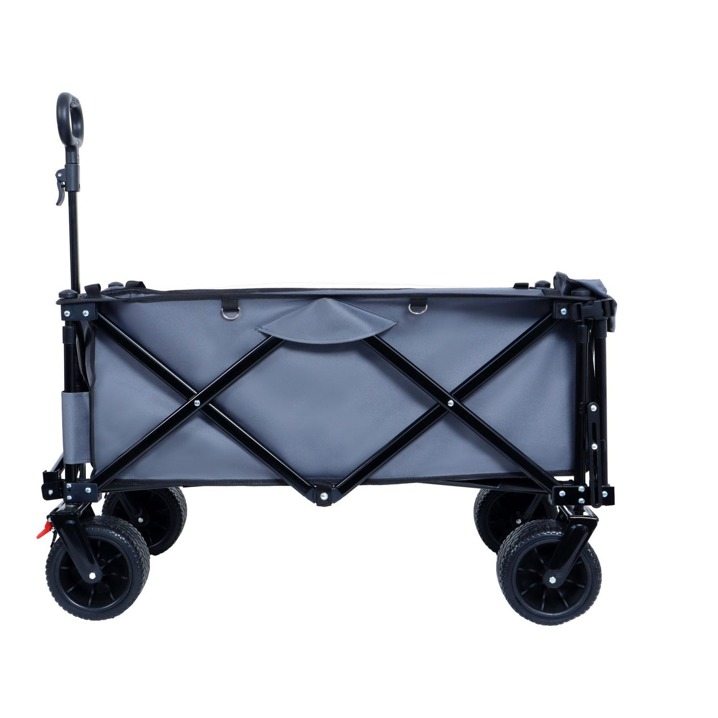 Foldable Wagon with Extended Tailgate, Extra Long Extender Wagon Cart,Beach Wagon Cart Heavy Duty 400LBS with Large All-Terrain Beach Wheels