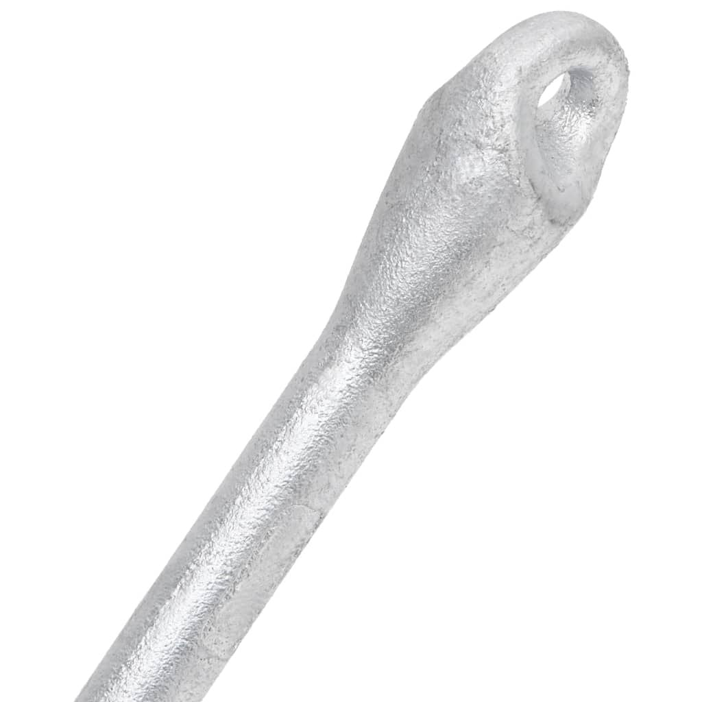 Folding Anchor Silver 3.3 lb Malleable Iron