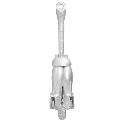 Folding Anchor Silver 17.6 lb Hot Dip Galvanized Cast Iron