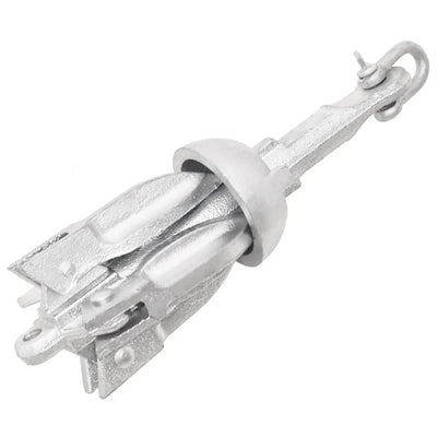 Folding Anchor Silver 1.5 lb Hot Dip Galvanized Cast Iron