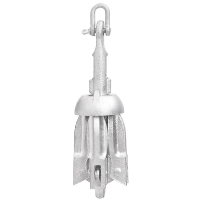 Folding Anchor Silver 1.5 lb Hot Dip Galvanized Cast Iron