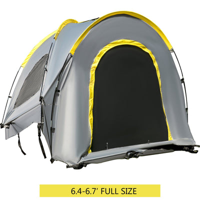 VEVOR Truck Tent 5-5.2' Truck Bed Tent, Full-Size Pickup Tent, Waterproof Truck Camper, 2 Mesh Windows, Easy To Setup Truck Tents For Camping, Hiking, Fishing, Grey Color