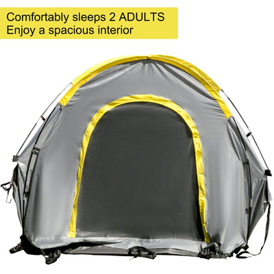 VEVOR Truck Tent 5-5.2' Truck Bed Tent, Full-Size Pickup Tent, Waterproof Truck Camper, 2 Mesh Windows, Easy To Setup Truck Tents For Camping, Hiking, Fishing, Grey Color