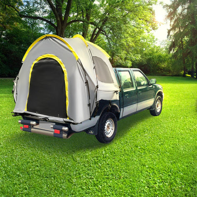 VEVOR Truck Tent 5-5.2' Truck Bed Tent, Full-Size Pickup Tent, Waterproof Truck Camper, 2 Mesh Windows, Easy To Setup Truck Tents For Camping, Hiking, Fishing, Grey Color