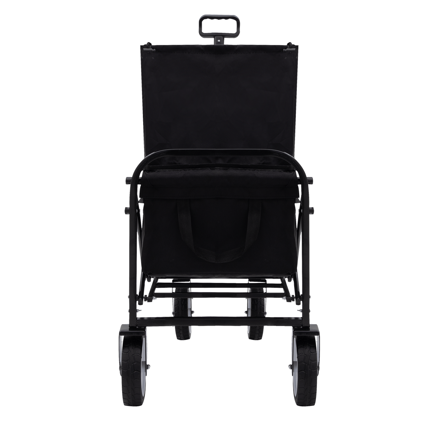 Collapsible Foldable Wagon Cart Beach Wagon Heavy Duty Utility Cart Utility Wagon Grocery Cart for for Camping Shopping Sports Gardeing Fishing Supports 225lbs ,All-Terrain Wheels black