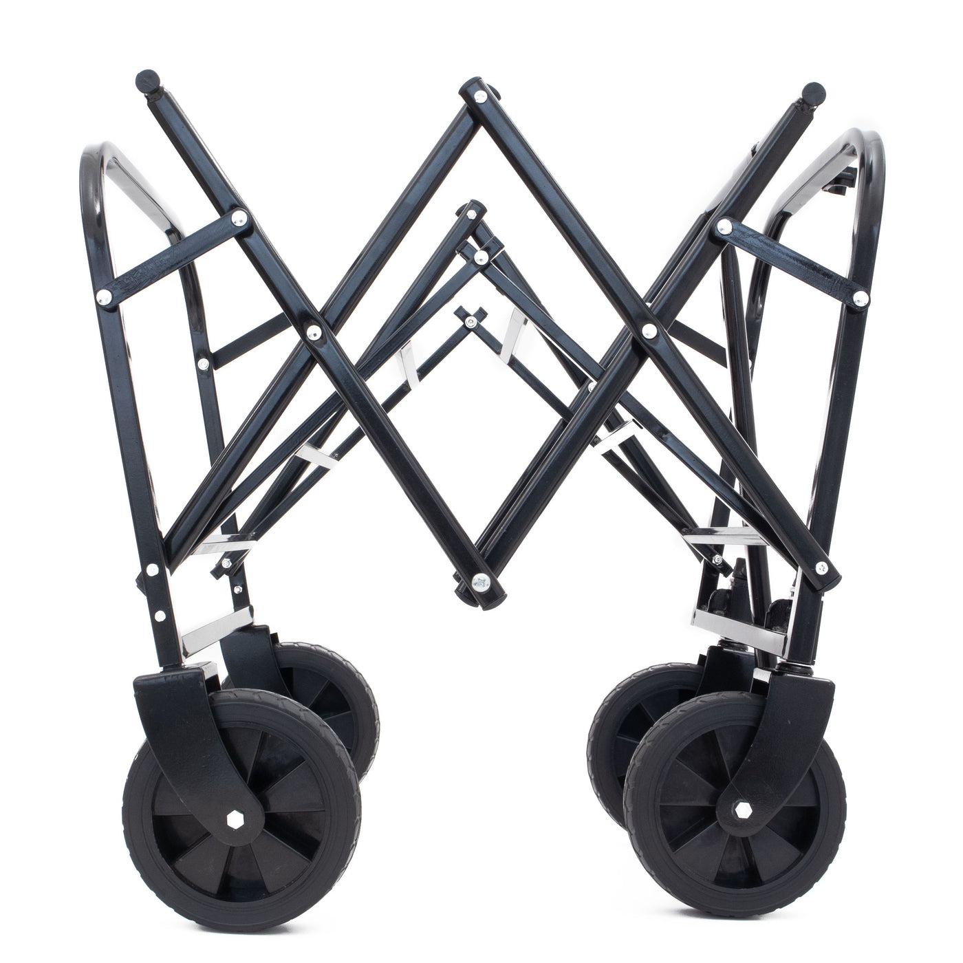 Collapsible Foldable Wagon Cart Beach Wagon Heavy Duty Utility Cart Utility Wagon Grocery Cart for for Camping Shopping Sports Gardeing Fishing Supports 225lbs All-Terrain Wheels cream