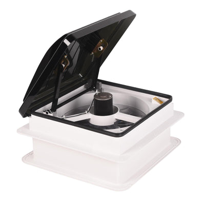 RV Roof Vent Fan 14",Continuously Variable Reversible 12V Remote Control Trailer Roof Vent Low Noise with Rain Sensor,UV Protection,Thermostat for Camper,Travel,Cargo Trailer
