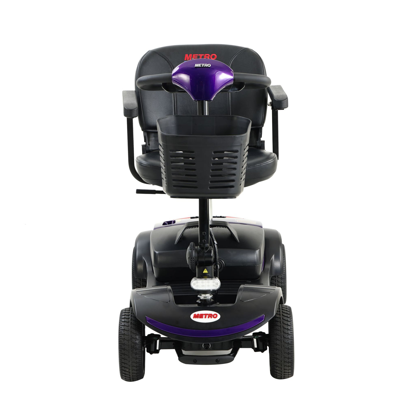 Four wheels Compact Travel Mobility Scooter with 300W Motor for Adult-300lbs, Dark Purple