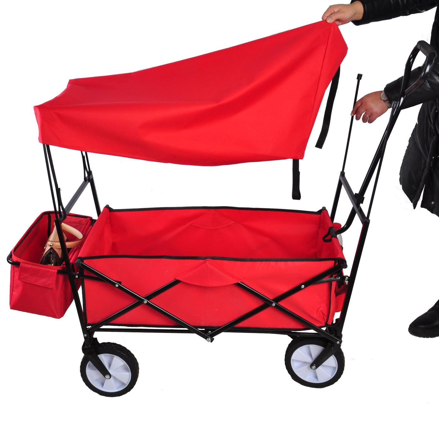 Folding wagon Garden Shopping Beach Cart