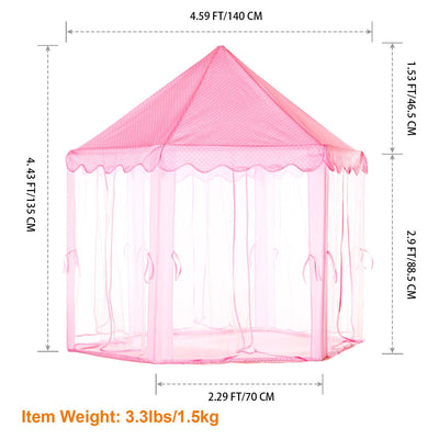 Kids Play Tents Princess for Girls Princess Castle Children Playhouse Indoor Outdoor Use