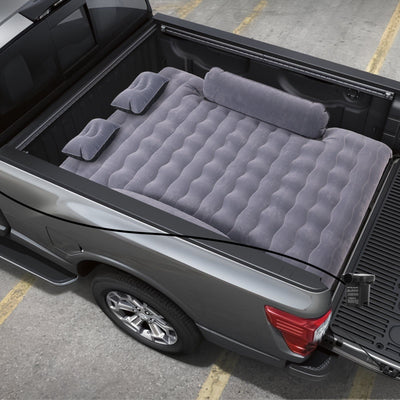 VEVOR Truck Bed Air Mattress, for 6-6.5 ft Full Size Truck Beds, Inflatable Air Mattress Camping Bed with 12V Air Pump 2 Pillows, Carry Bag, for Chevrolet Silverado, Dodge Ram, Ford 150/250/350