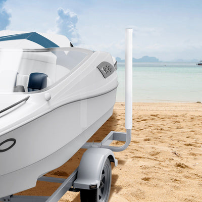 VEVOR Marine Trailer Guide Set, 60'' Flexibly Adjustable, Dual Rust-Resistant Steel Supports with PVC Covering, Ideal for Ski, Fishing, and Sailboat Transport, 2-Piece Kit 2024