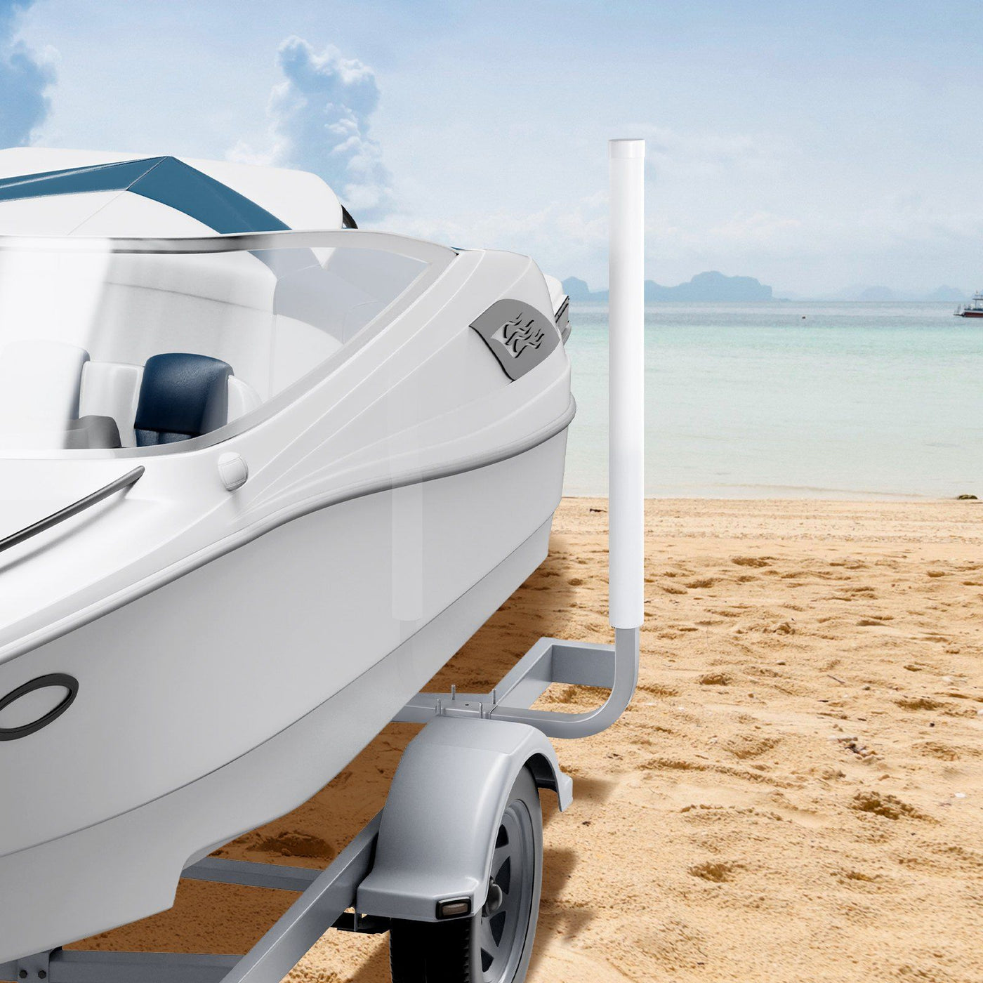 VEVOR Boat Trailer Guide, 43' Adjustable Design Trailer Guide Poles, 2PCS Rustproof Galvanized Steel Trailer Guide, Trailer Guides with PVC Pipes, for Ski Boat, Fishing Boat or Sailboat Trailer 2024