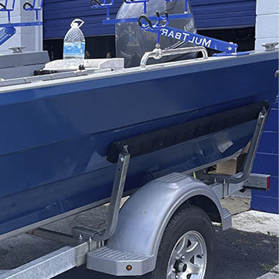 VEVOR Boat Trailer Guide-ons, 2PCS Rustproof Steel Trailer Guide ons, Trailer Guides with Carpet-Padded Boards, Mounting Parts Included, for Ski Boat, Fishing Boat or Sailboat Trailer