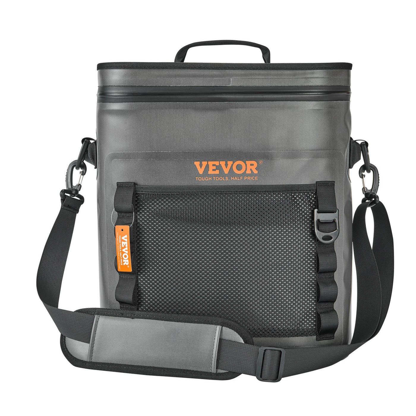 VEVOR Soft Cooler Bag, 30 Cans Soft Sided Cooler Bag Leakproof with Zipper, Waterproof Soft Cooler Insulated Bag, Lightweight & Portable Collapsible Cooler for Beach, Hiking, Picnic, Camping, Travel