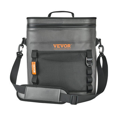 VEVOR Soft Cooler Bag, 30 Cans Soft Sided Cooler Bag Leakproof with Zipper, Waterproof Soft Cooler Insulated Bag, Lightweight & Portable Collapsible Cooler for Beach, Hiking, Picnic, Camping, Travel