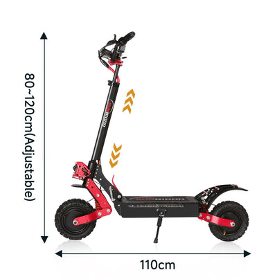 Adult Folding Electric Scooter X7 1800W*2 48V 21ah Super Motor