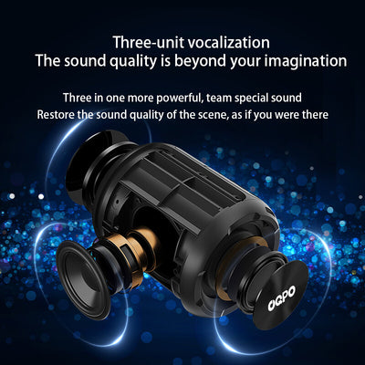 OQPO Wireless Outdoor Speaker 40W Power Wireless 5.3 TWS Pairing 360° Surround Sound Deep Bass Hi-Fi Quality 3 EQ Modes Ideal for Party, Camping, Beach, Pool,Audio