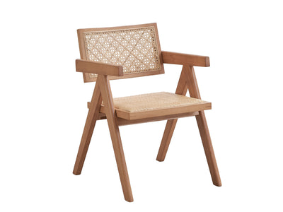 Velentina Rattan & Natural Finish 5PCs Patio/Outdoor Dining Set