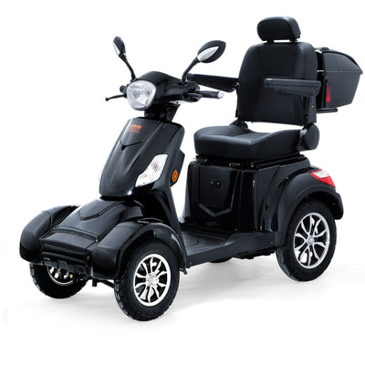 VEVOR Heavy Duty 4-Wheel Mobility Scooters for Seniors & Adults 500lbs Capacity - 31 Miles 3-Speed Long Range, 800W All Terrain Electric Recreational Scooter Wheelchair with 25° Max Climbing Capacity