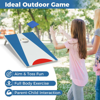 1PC Portable Cornhole Board with Foldable Legs and Side Handle
