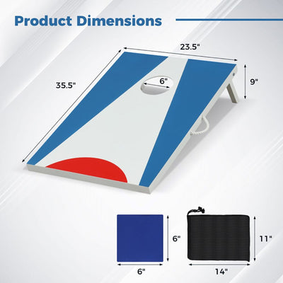1PC Portable Cornhole Board with Foldable Legs and Side Handle