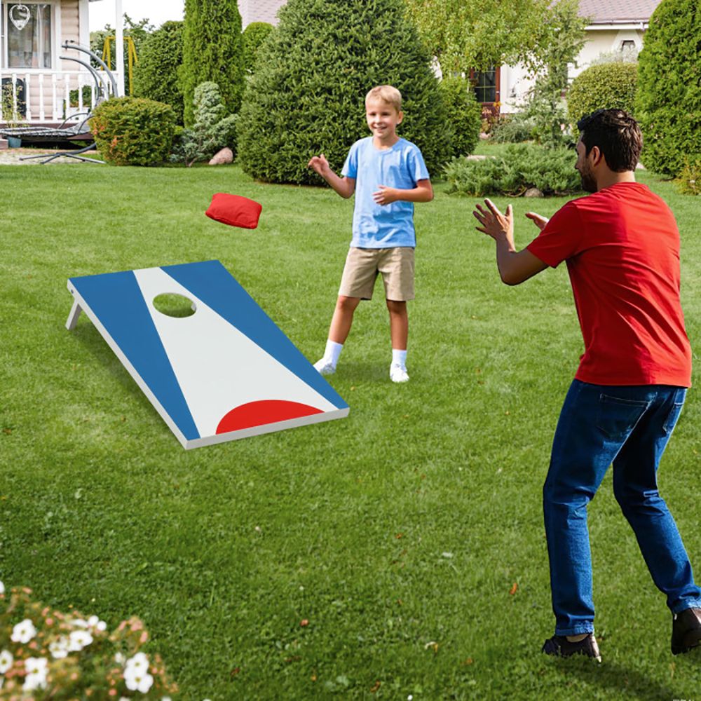 1PC Portable Cornhole Board with Foldable Legs and Side Handle