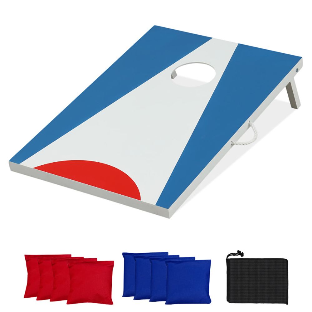 1PC Portable Cornhole Board with Foldable Legs and Side Handle