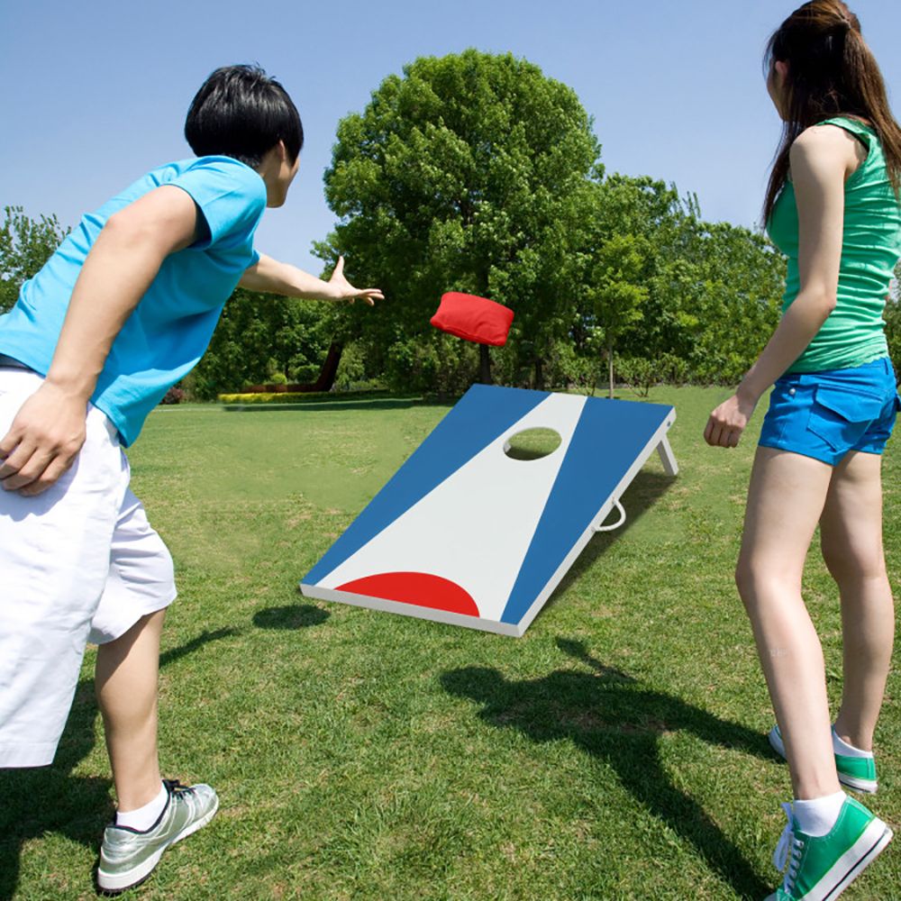 1PC Portable Cornhole Board with Foldable Legs and Side Handle