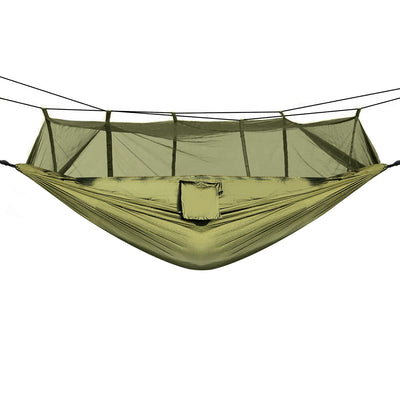 2 Persons Hammock 600LBS Max Load with Mosquito Net Outdoor Hiking Camping Hommock Portable Nylon Swing Hanging Bed