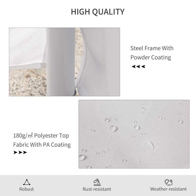 29 x 21 ft Party Tent, Wedding Tent with Sidewalls, Heavy Duty Event Tent with 2 Doors and 8 Windows, Outdoor Gazebo Tent for Party, White