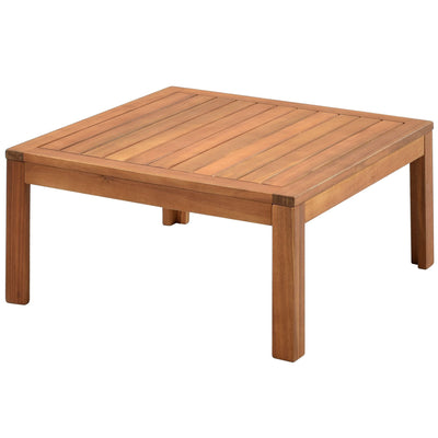 GO Wood Structure Outdoor Sofa Set with beige Cushions Exotic design Water-resistant and UV Protected texture High quality acacia wood Strong Metal Accessories