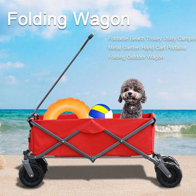 Utility Park Garden Cart Tool Customized Color Folding Camping Trolley Outdoor Picnic Beach Wagon
