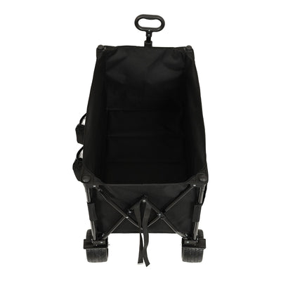 Collapsible Foldable Extended Wagon with canopy,480lbs Weight Capacity, Heavy Duty Folding Utility Garden Cart with Big All-Terrain Beach Wheels & Drink Holders,Side Pocket and Brakes ,mosquito net