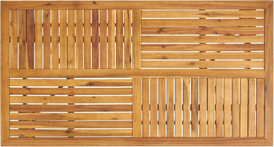 Outdoor Dining Table 59" Rectangular Wood Table