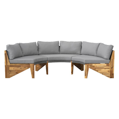 U_STYLE 6 - Person Outdoor Seating Group with Cushions and A Coffee Table(old sku:WY000379AAE)