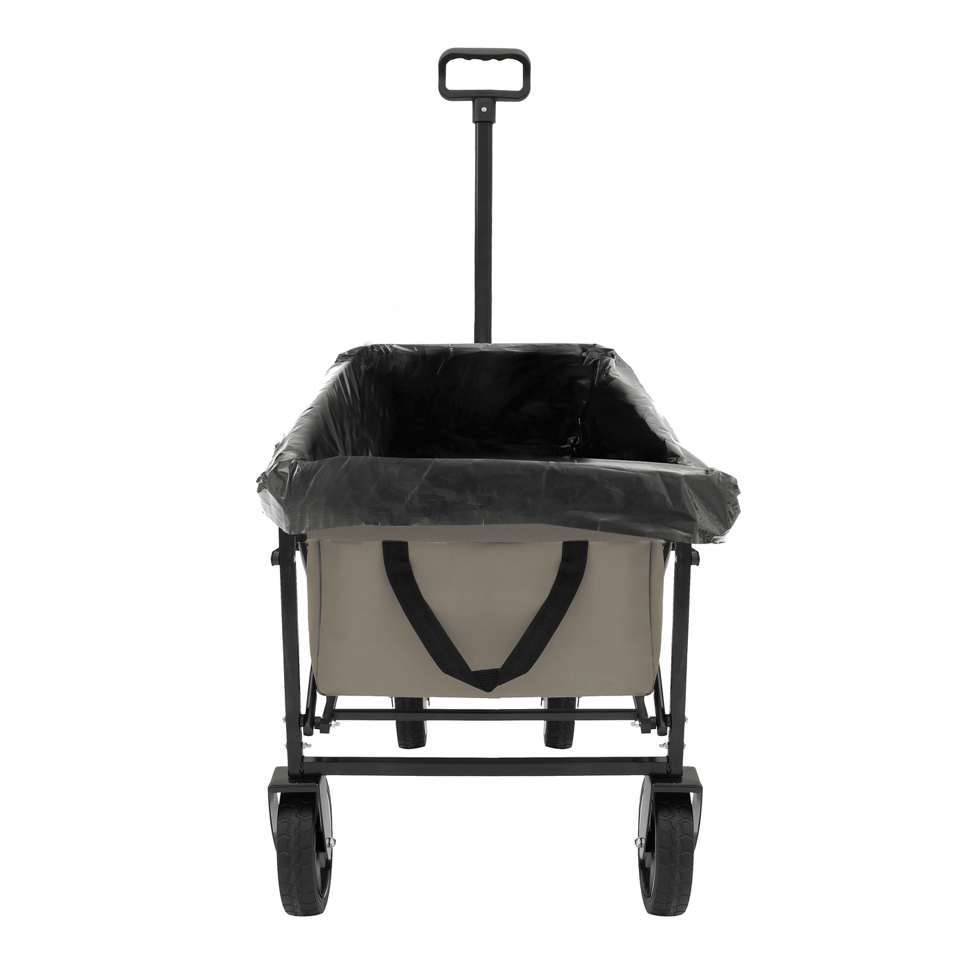 Minimeetall Multi-use Bag,Collapsible Foldable Wagon Cart Beach Wagon Heavy Duty Utility Cart Utility Wagon Grocery Cart for for Camping 3pcs plastic Liner bag /Cover , Olive green