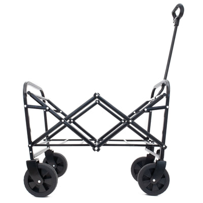 Minimeetall Multi-use Bag,Collapsible Foldable Wagon Cart Beach Wagon Heavy Duty Utility Cart Utility Wagon Grocery Cart for for Camping 3pcs plastic Liner bag /Cover , Olive green