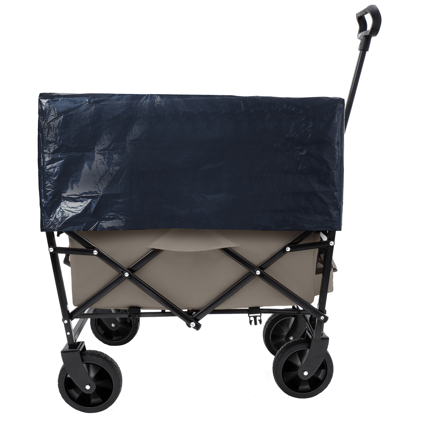 Minimeetall Multi-use Bag,Collapsible Foldable Wagon Cart Beach Wagon Heavy Duty Utility Cart Utility Wagon Grocery Cart for for Camping 3pcs plastic Liner bag /Cover , Olive green