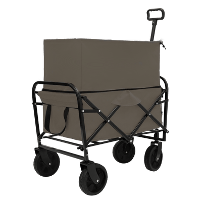 Minimeetall Multi-use Bag,Collapsible Foldable Wagon Cart Beach Wagon Heavy Duty Utility Cart Utility Wagon Grocery Cart for for Camping 3pcs plastic Liner bag /Cover , Olive green